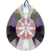 Kheops International Prisms & Hanging Crystals Fleur De Lis Crystal Prism (100 Mm) Aurora Borealis Finish