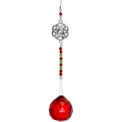 Kheops International Prisms & Hanging Crystals Celtic Hanging Crystal With Cut Glass Beads