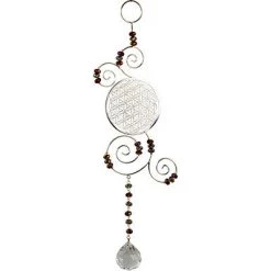 Kheops International Flower Of Life Wire Hanging Crystal