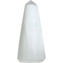 Kheops International Selenite Carving Tapered Gemstone Point Crystals & Tumbled Stones