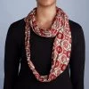 Ten Thousand Villages Beaded Sari Infinity Scarf Handcrafted In Bangladesh Global Fair Trade Gifts