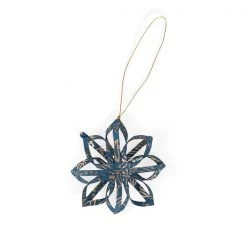 Ten Thousand Villages Touch Of Gold Star Quilled Paper Ornament Handcrafted In Bangladesh Sale!