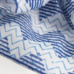Ten Thousand Villages Global Fair Trade Gifts Thousand Waves Cotton Scarf Handcrafted In India