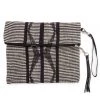 Ten Thousand Villages Woven Wave Foldover Clutch Handcrafted In India