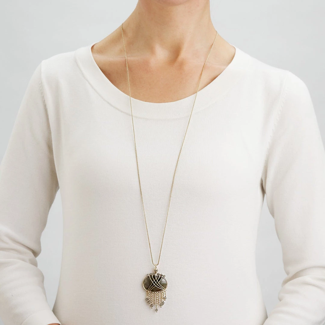 Ten Thousand Villages Enchanted Sky Labradorite Necklace Handcrafted In India Global Fair Trade Gifts 3 Ten Thousand Villages Enchanted Sky Labradorite Necklace Handcrafted In India Global Fair Trade Gifts