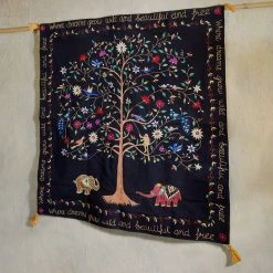 Ten Thousand Villages Dream Tree Wall Hanging Handcrafted In India