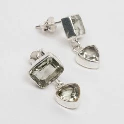 Ten Thousand Villages Green Amethyst Post Earrings Handcrafted In India Global Fair Trade Gifts