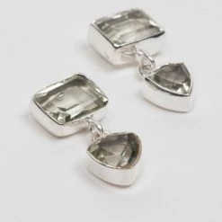 Ten Thousand Villages Green Amethyst Post Earrings Handcrafted In India Global Fair Trade Gifts