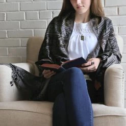 Ten Thousand Villages Global Fair Trade Gifts Desert Nights Blanket Scarf Handcrafted In India