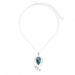 Ten Thousand Villages Spring Breeze Labradorite And Pearl Sterling Silver Necklace Handcrafted In India