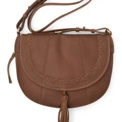 Ten Thousand Villages Global Fair Trade Gifts Eco-Leather Saddle Purse Handcrafted In India