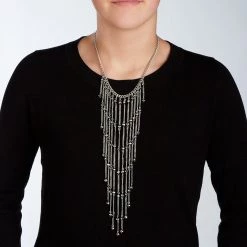 Ten Thousand Villages Global Fair Trade Gifts Star Cascade Necklace Handcrafted In India