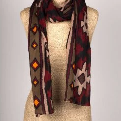 Ten Thousand Villages Tribal Tales Cotton Scarf Handcrafted In India Global Fair Trade Gifts