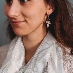 Ten Thousand Villages Lily Filigree Earrings Handcrafted In Indonesia