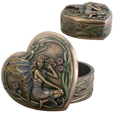 Pacific Trading Art Nouveau Fairy Heart Box 3 Pacific Trading Art Nouveau Fairy Heart Box