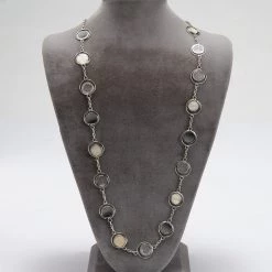 Ten Thousand Villages Whispered Secrets Capiz Shell Necklace Handcrafted In Philippines