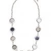 Ten Thousand Villages Global Fair Trade Gifts Moon Phase Capiz Shell Necklace Handcrafted In Philippines