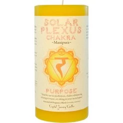 Crystal Journey Candles Candles & Accessories Solar Plexus Chakra ~ Manipura Chakra Pillar Candle