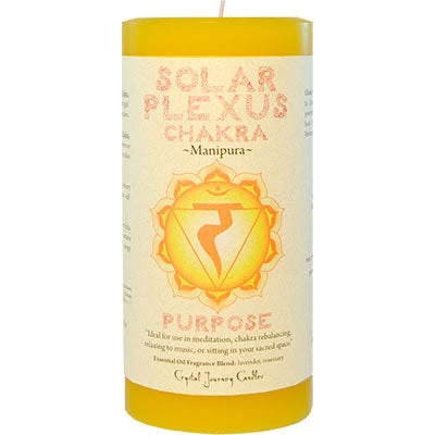 Crystal Journey Candles Candles & Accessories Solar Plexus Chakra ~ Manipura Chakra Pillar Candle 3 Crystal Journey Candles Candles & Accessories Solar Plexus Chakra ~ Manipura Chakra Pillar Candle
