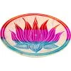 Kheops International Lotus Flower Soapstone Round Incense Holder Incense & Accessories