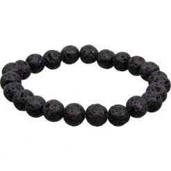 Kheops International Lava Stone Bracelet (8 Mm) - A Natural Diffuser For Balance And Strength ~ A Joy Alchemy Gift