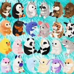 Sunnyside Gifts Sales 17 RI Novelty Sale! Super Cute Belly Buddy Plush With Clip