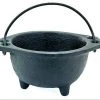 Om Imports Smudging Tools & Accessories Large Cast Iron Cauldron