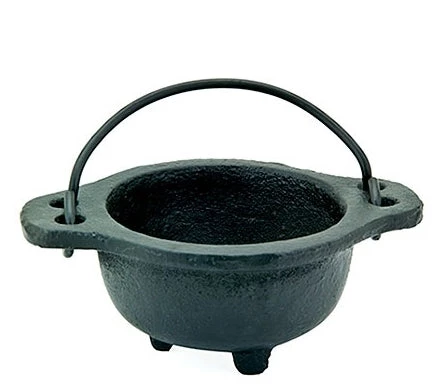 Om Imports Smudging Tools & Accessories Small Cast Iron Cauldron 3 Om Imports Smudging Tools & Accessories Small Cast Iron Cauldron