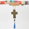 Natural Life Blessed Cross Brass Car Charm