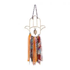 Matr Boomie Hamsa Hand Swapna Sari Tassels Dream Chime Handcrafted In India