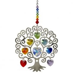 Woodstock Chimes Prisms & Hanging Crystals Crystal Tree Of Life Suncatcher