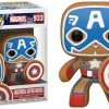 Funko Pop Vinyl Figurine Gingerbread Captain America #933 - Marvel Holiday Pop! Marvel