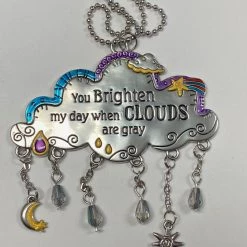 Ganz You Brighten My Day When Clouds Are Gray Cloud Car Charm