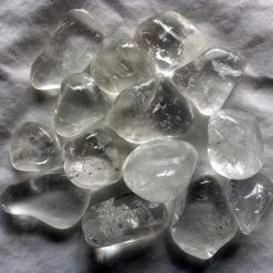 Kheops International Clear Crystal Quartz Tumbled Stone Crystals & Tumbled Stones