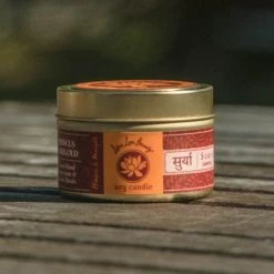 Ayurvedic Soy Tin Travel Candle ~ Lotus Love Beauty Candles & Accessories