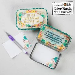 Natural Life Let Your Faith Be Bigger Than Your Fear ~ Prayer Box