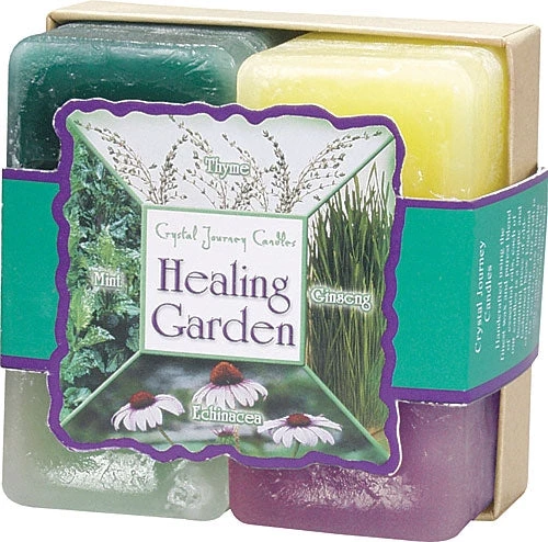 Crystal Journey Candles Candles & Accessories Healing Garden Herbal Candle Gift Set 3 Crystal Journey Candles Candles & Accessories Healing Garden Herbal Candle Gift Set