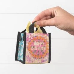 Natural Life Happy Birthday Tiny Recycled Happy Bag (XS)