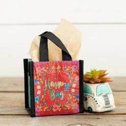 Natural Life Red Floral Tiny Recycled Happy Bag (XS)