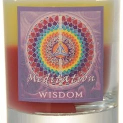 Crystal Journey Candles Mandala Collection Filled Votive Holder Candles ~ Connecting Body, Mind, And Spirit