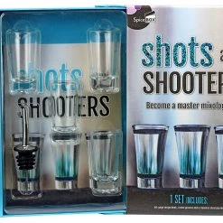 Toysmith Shots And Shooters Gift Set ~ Become A Master Mixologist! 7 Toysmith Shots And Shooters Gift Set ~ Become A Master Mixologist!