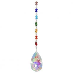 World Buyers Chakra Inspired Crystal Prism Sun Catcher Prisms & Hanging Crystals