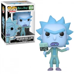 Funko Pop! Animation & Anime Pop Vinyl Figurine Hologram Rick Clone #659 - Rick And Morty