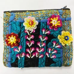 World Buyers Flower Sequin Coin Purse New Arrivals!