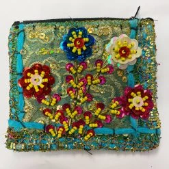 World Buyers Flower Sequin Coin Purse New Arrivals!