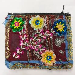 World Buyers Flower Sequin Coin Purse New Arrivals!