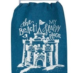 Primitives By Kathy Sale! The Beach Is My Happy Place Dish Towel