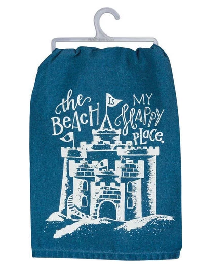 Primitives By Kathy Sale! The Beach Is My Happy Place Dish Towel 3 Primitives By Kathy Sale! The Beach Is My Happy Place Dish Towel