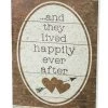 Primitives By Kathy Box Signs ...And They Lived Happily Ever After Slat Box Sign