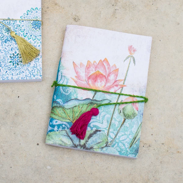 Matr Boomie Lotus Saraswati Journal Handcrafted In India Global Fair Trade Gifts 3 Matr Boomie Lotus Saraswati Journal Handcrafted In India Global Fair Trade Gifts